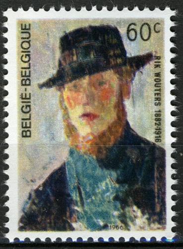 Poštovní známka Belgie 1966 Rik Wouters, autoportrét Mi# 1441