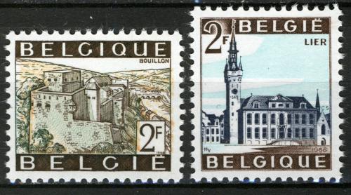 Poštovní známky Belgie 1966 Turistické zajímavosti Mi# 1454-55