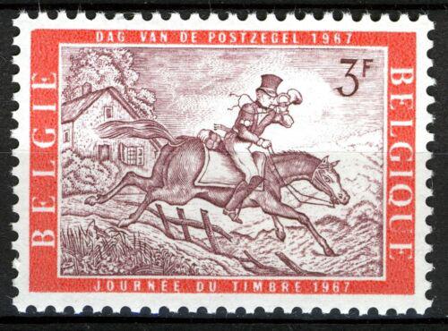 Poštovní známka Belgie 1967 Listonoš na koni Mi# 1471