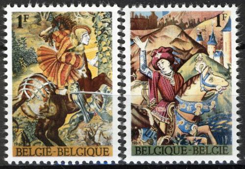 Poštovní známky Belgie 1967 Gobelíny Mi# 1482-83