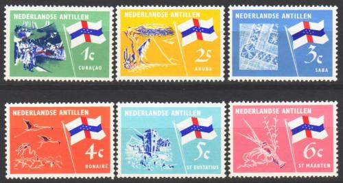 Poštovní známky Nizozemské Antily 1965 Státní vlajka Mi# 152-57