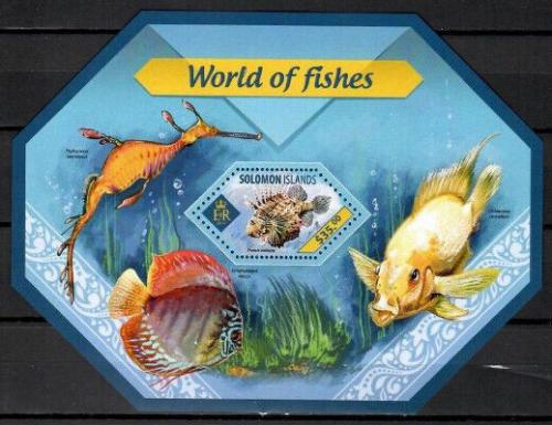 Poštovní známka Šalamounovy ostrovy 2014 Ryby Mi# Block 303 Kat 12€
