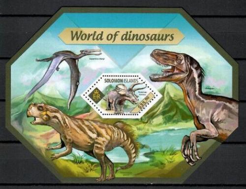 Poštovní známka Šalamounovy ostrovy 2014 Dinosauøi Mi# Block 304 Kat 12€
