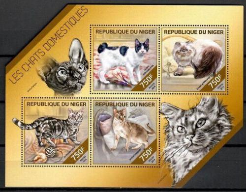 Poštovní známky Niger 2014 Koèky Mi# 2850-53 Kat 12€