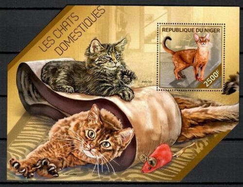 Poštovní známka Niger 2014 Koèky Mi# Block 312 Kat 10€