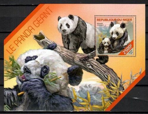 Poštovní známka Niger 2014 Pandy Mi# Block 310 Kat 10€