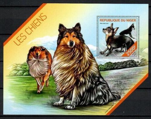 Poštovní známka Niger 2014 Psi Mi# Block 313 Kat 10€