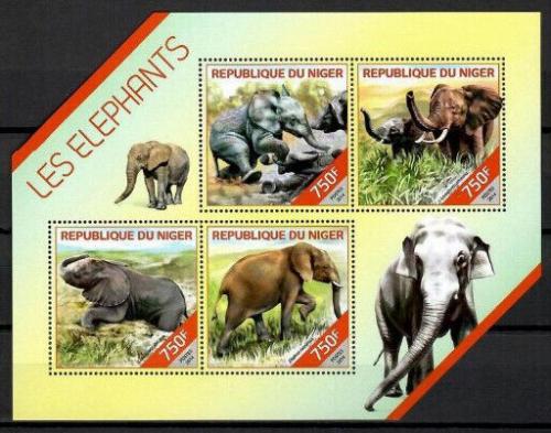 Poštovní známky Niger 2014 Sloni Mi# 2830-33 Kat 12€
