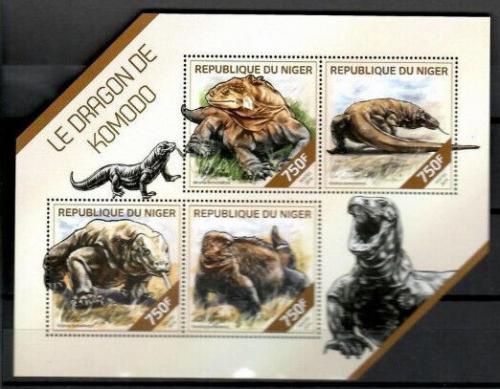 Poštovní známky Niger 2014 Varani Mi# 2785-88 Kat 12€