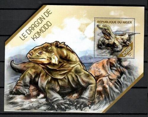 Poštovní známka Niger 2014 Varani Mi# Block 299 Kat 10€