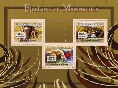 Poštovní známky Guinea 2007 Sloni a mamuti Mi# 4692-94 Kat 8€