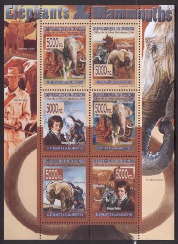 Poštovní známky Guinea 2008 Sloni a mamuti Mi# 5525-30 Kat 12€
