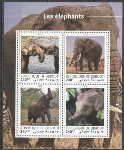 Poštovní známky Džibutsko 2018 Sloni Mi# 2572-75 Kat 10€