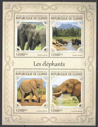 Poštovní známky Guinea 2017 Sloni Mi# 12221-24 Kat 20€