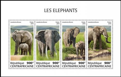 Poštovní známky SAR 2018 Sloni Mi# 7962-65 Kat 16€