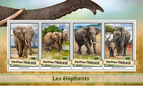 Poštovní známky Togo 2017 Sloni Mi# 7954-57 Kat 14€