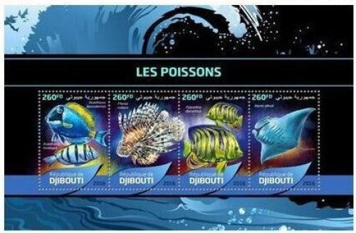 Poštovní známky Džibutsko 2016 Ryby Mi# 1249-52 Kat 12€