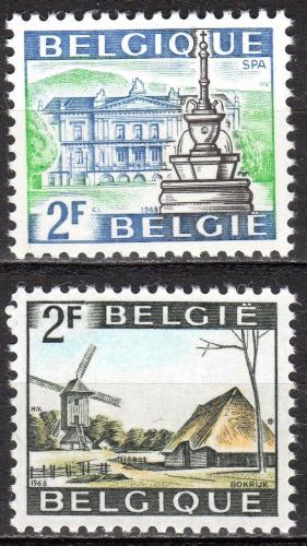 Poštovní známky Belgie 1968 Pamìtihodnosti Mi# 1521-22