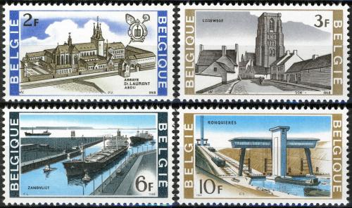 Poštovní známky Belgie 1968 Národní zájmy Mi# 1523-26