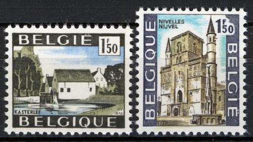 Poštovní známky Belgie 1970 Pamìtihodnosti Mi# 1596-97