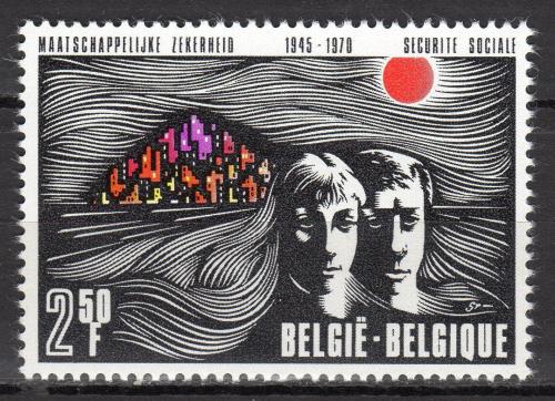 Poštovní známka Belgie 1970 Sociální pojištìní Mi# 1612