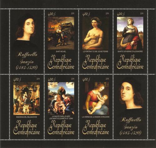 Poštovní známky SAR 2011 Umìní, akty, Raffael Santi Mi# 3233-38 Kat 9.50€
