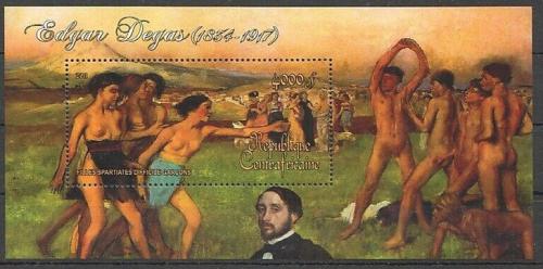 Poštovní známka SAR 2011 Umìní, akty, Edgar Degas Mi# Block 870 Kat 16€