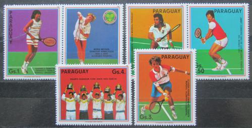 Poštovní známky Paraguay 1986 Tenis Mi# 4029-34