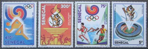 Poštovní známky Senegal 1988 LOH Soul Mi# 983-86 Kat 8€