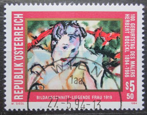 Potovn znmka Rakousko 1994 Umn, Herbert Boeckl Mi# 2122