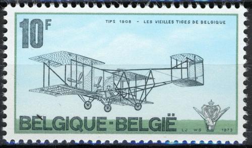 Poštovní známka Belgie 1973 Dvojplošník Mi# 1728