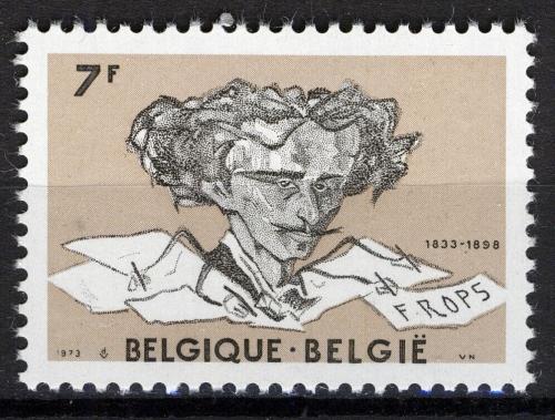 Poštovní známka Belgie 1973 Felicien Rops, malíø Mi# 1750