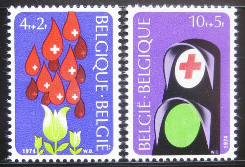 Poštovní známky Belgie 1974 Èervený køíž Mi# 1757-58