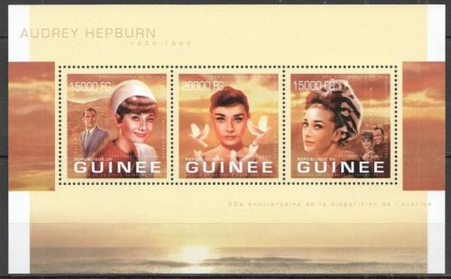 Poštovní známky Guinea 2013 Audrey Hepburn Mi# 9922-24 Kat 20€