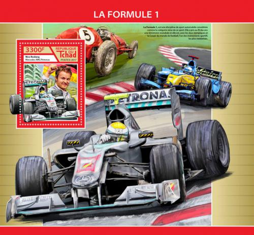 Poštovní známka Èad 2017 Formule 1 Mi# Block 726 Kat 13€