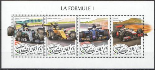 Poštovní známky Džibutsko 2018 Formule 1 Mi# 2114-17 Kat 10€