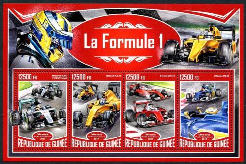 Poštovní známky Guinea 2017 Formule 1 Mi# 12491-94 Kat 20€