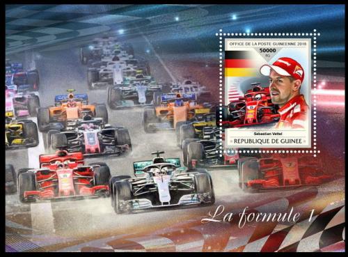 Poštovní známka Guinea 2018 Formule 1 Mi# Block 2953 Kat 20€