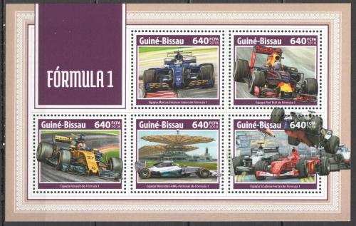 Poštovní známky Guinea-Bissau 2018 Formule 1 Mi# 9792-96 Kat 12€