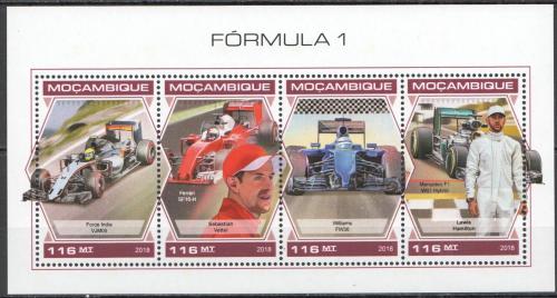 Poštovní známky Mosambik 2018 Formule 1 Mi# 9739-42 Kat 25€