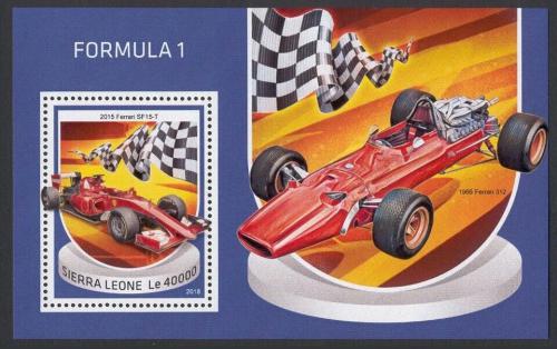 Poštovní známka Sierra Leone 2018 Formule 1 Mi# Block 1535 Kat 11€