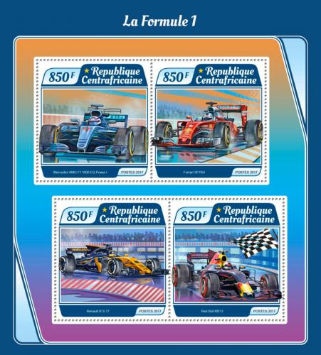 Poštovní známky SAR 2017 Formule 1 Mi# 7210-13 Kat 15€