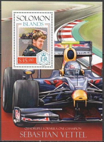 Poštovní známka Šalamounovy ostrovy 2014 Sebastian Vettel Mi# Block 277 Kat 12€