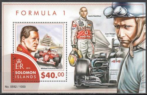 Poštovní známka Šalamounovy ostrovy 2015 Formule 1 Mi# Block 457 Kat 14€