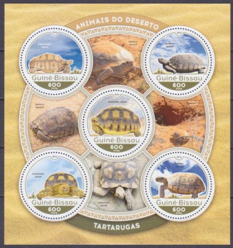 Poštovní známky Guinea-Bissau 2016 Želvy Mi# 8793-97 Kat 11€