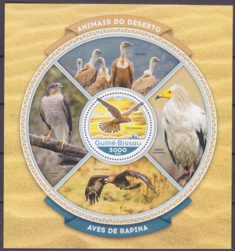 Poštovní známka Guinea-Bissau 2016 Dravci Mi# Block 1524 Kat 11€