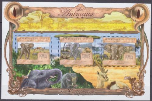 Poštovní známky Guinea 2013 Sloni Mi# 9825-27 Kat 20€