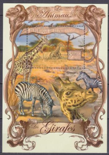 Poštovní známka Guinea 2013 Žirafy Mi# Block 2232 Kat 18€
