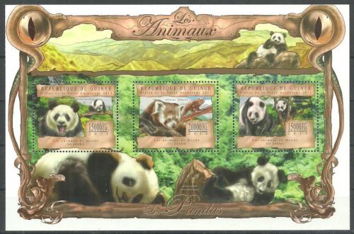 Poštovní známky Guinea 2013 Pandy Mi# 9833-35 Kat 20€
