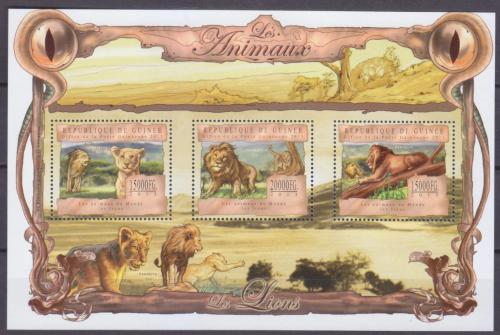 Poštovní známky Guinea 2013 Lvi Mi# 9841-43 Kat 20€